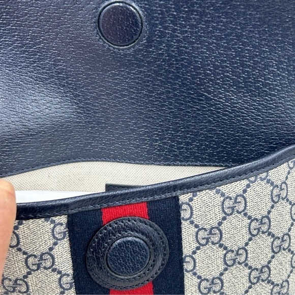 Women’s Gucci blue/red Ophelia GG belt bag size 80 cm/32 inches adjustable - Picture 8 of 14